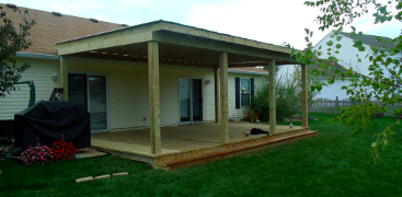 Deck with Unattached Roof